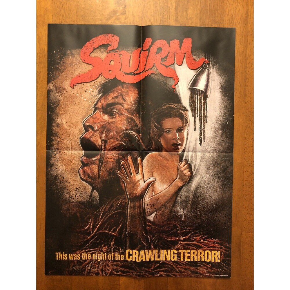 SQUIRM Scream Factory Poster Classic B Movie Horror RARE OOP